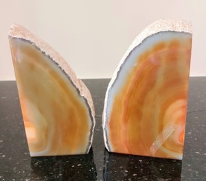 lot 30 image: Geode Bookends