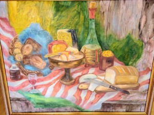 lot 84 image: Vintage Framed Painting