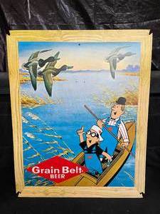 lot 19 image: Grain Belt Beer Stan and Albert self-framed cardboard print