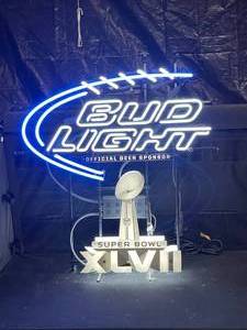 lot 61 image: Bud Light Superbowl XLVII neon