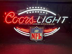 lot 78 image: Coors Light NFL neon