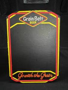lot 115 image: Grain Belt Beer menu  price board