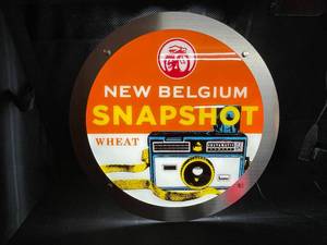lot 48 image: New Belgium Snapshot, LED backlit sign, NIB New in Box