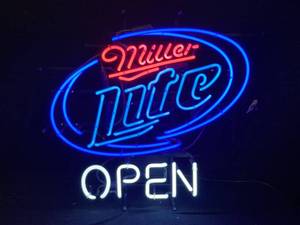 lot 189 image: Miller Lite Open neon