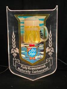 lot 203 image: Old Style Beer Bubbling Mug motion sign