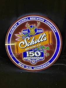 lot 212 image: August Schell Brewing Co. 150th Anniversary, LED light up