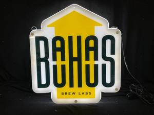 lot 218 image: Bauhaus double-sided LED light up sign