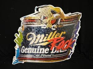 lot 225 image: Miller Genuine Draft  Rock tin tacker