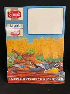 lot 183 image: Schmidt Beer Bobbing Wood Duck price sign