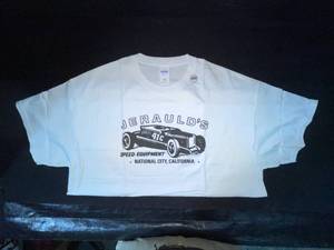 lot 302 image: Jeraulds Speed Equipment T-Shirt, with matching pin