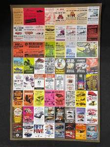 lot 311 image: 1 poster compilation of 60 years of Annual GSTA posters