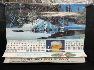 lot 257 image: Hamms Beer Locker Bros 1981 calendar, complete