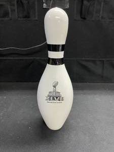 lot 166 image: Super Bowl XLVII bowling pin  GoBowling.com