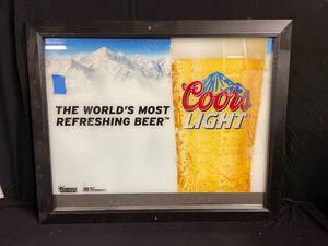 lot 173 image: Coors The Worlds Most Refreshing Beer mirror