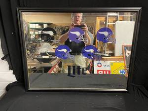 lot 175 image: Miller Lite  MN Vikings NFL mirror