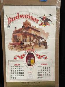 lot 99 image: 1978 Budweiser Beer calendar