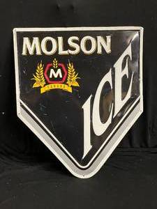 lot 122 image: Molson Ice tin tacker