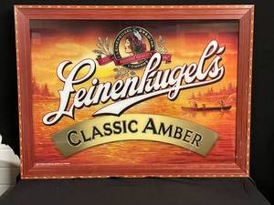 lot 262 image: Leinenkugels Classic Amber framed reflective sign