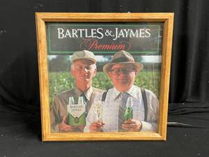 lot 265 image: Bartles and James wine coolers, fluorescent lit sign