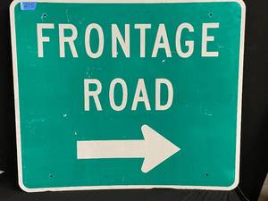 lot 275 image: Frontage Road reflective road sign