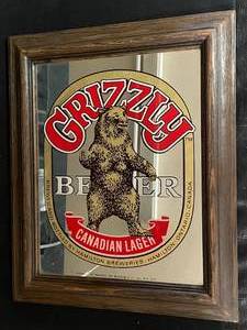 lot 140 image: Grizzly Canadian Lager mirror
