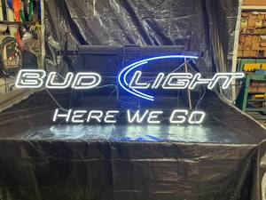 lot 77 image: Bud Light Here We Go neon