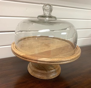 Lovely Covered Cake Server on Pedestal