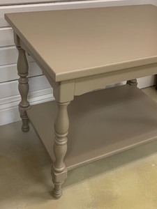Painted Gray Accent Table