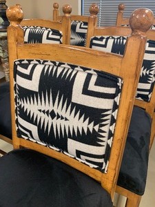 Six Beautiful Dining Room Chairs in AztecSouthwestern Theme