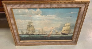 Framed Nautical Print on Canvas