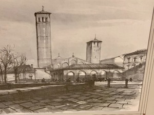 Framed Etching Print by Scortecci
