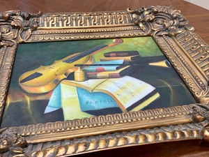 Beautiful Musical Inspired Oil on Canvas Artwork