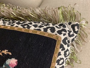 Beautifully Embroidered Throw Pillow
