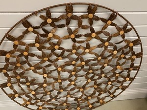 Large Circular Wall Art made from Coconut Shells