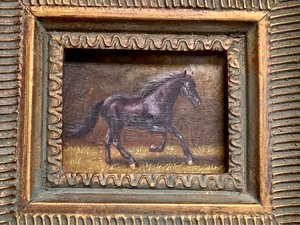 Miniature Horse Oil Painting