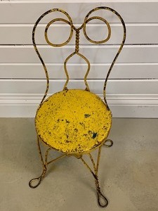 Small Vintage Child Size Ice Cream Chair