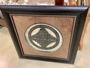 Two Framed Decorative Pieces