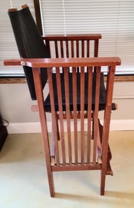 Mission Style Canvas Back Chair
