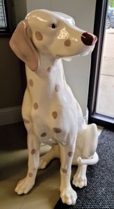 Ceramic Spotted Dog Statue
