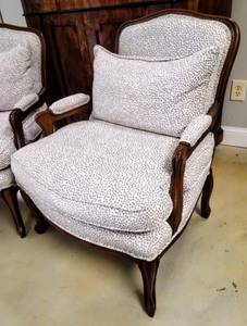 Pair of Custom Upholstered Vintage Chairs