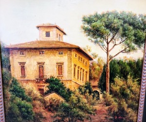 Framed Scenic Oil On Canvas By F. Sammy