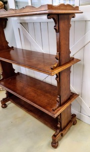 Large Vintage Three Tiered Beautiful Shelf