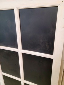 Hanging Chalkboard Window