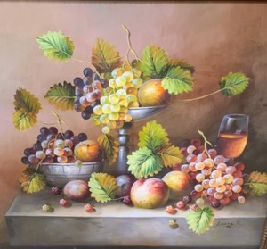 Framed Still Life Painting