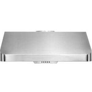 lot 304 image: AKDY 30 in. Under Cabinet Range Hood in Stainless Steel with LEDs and Electronic Push Buttons HD-RH0250
