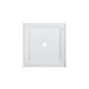 lot 117 image: Swiss Madison Voltaire 36 in. x 36 in. Acrylic, Single-Threshold, Center Drain, Shower Base in White, SM-SB511