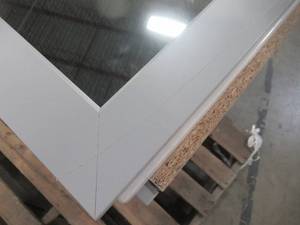 lot 313 image: Glacier Bay Arla 24 in. W x 18.75 in. D Vanity in Pearl Gray with Cultured Marble Vanity Top in White with White Sink and Mirror AR24P3-PG