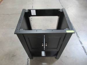 lot 315 image: Home Decorators Collection Gazette 24 in. W x 18 in. D x 34 in. H Vanity Cabinet Only in Espresso GAEA2418