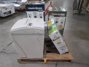 lot 318 image: WHOLESALE MIXED PALLET OF MISCELLANEOUS WATER SOFTENERS, WATER HEATER AND BATHROOM FANS