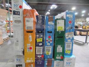 lot 50 image: UNTOUCHED Wholesale Pallet of 40 43 50 & 55 Smart Ultra HD TVs - $ 3,817.88 RETAIL VALUE